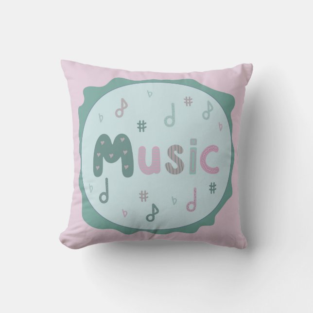 fröhliche Musik  Kissen (Vorderseite)