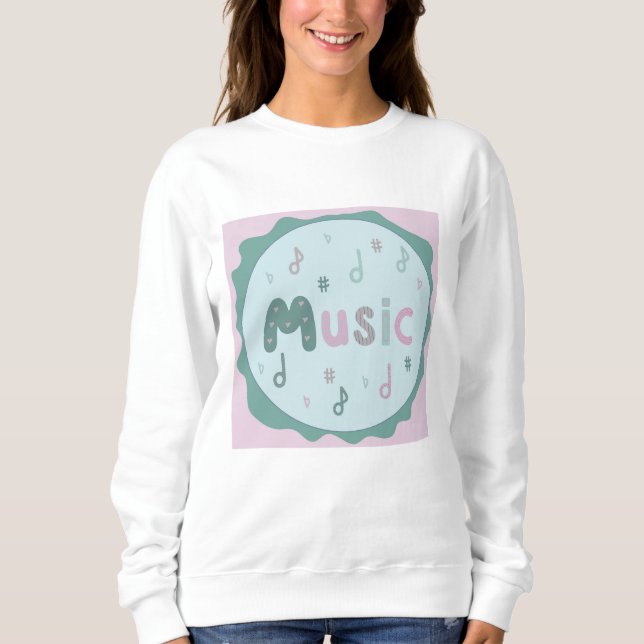 fröhliche Musik Sweatshirt (Vorderseite)
