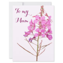 Fröhliche Mutter Tag rosa wilde Blume boho floral