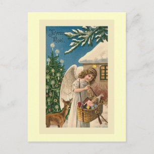 "Fröhliche Noel Vintage Christmas Card" Feiertagspostkarte