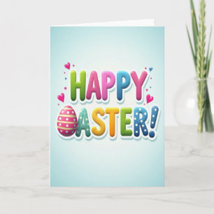 Fröhliche Oster Fun Letter Karte