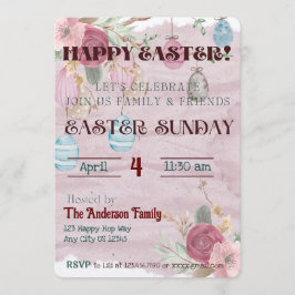 Fröhliche Osterfeier Einladung