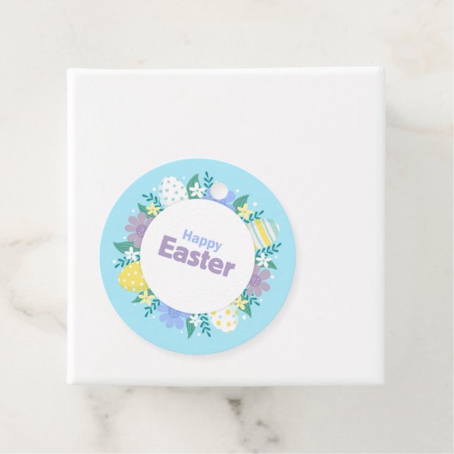 Fröhliche Ostergestecke und Eier Geschenkanhänger (Beispiel)