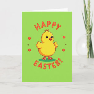 Fröhliche Ostergrußkarte für Freunde Karte