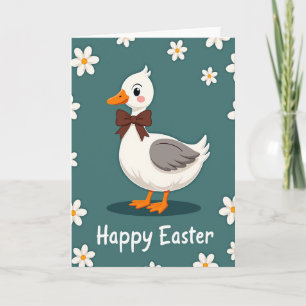 Fröhliche Ostergrußkarte für Wasservögel Karte