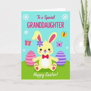 Fröhliche Osterhasen-Grußkarte Karte