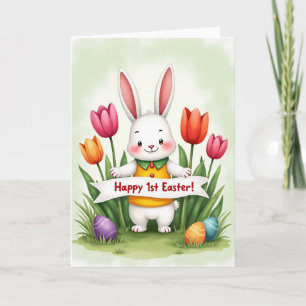Fröhliche Osterhasen-Musterkarte Karte