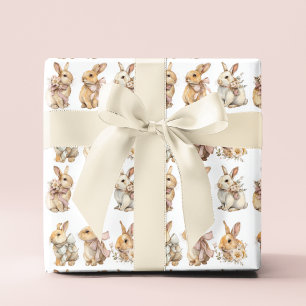 Fröhliche Osterhasen Oster-Geschenkpapier Geschenkpapier