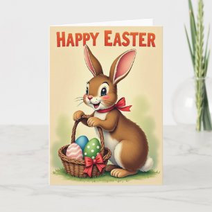 Fröhliche Osterhasenkarte Karte