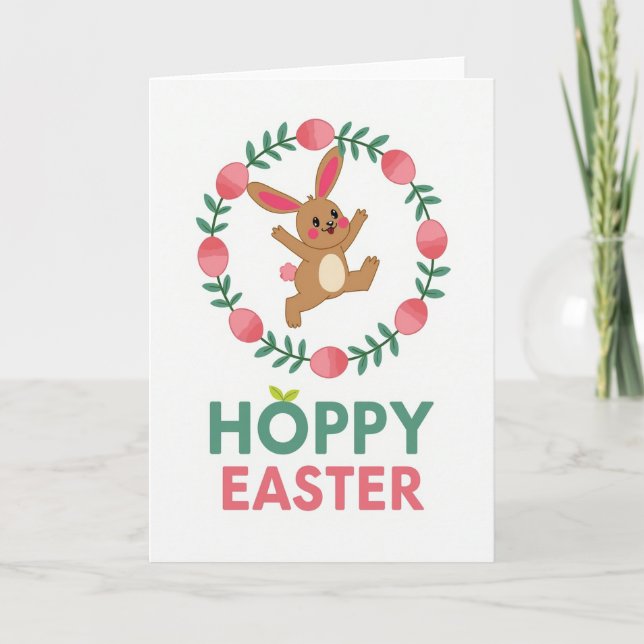 Fröhliche Osterkarte Karte (Vorderseite)