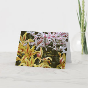 Fröhliche Ostern auf Tschechen Feiertagskarte