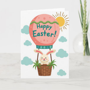 Fröhliche Ostern Ballonfahrt Karte