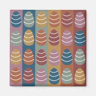 Fröhliche Ostern bunte Ostereier Magnet