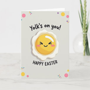 Fröhliche Ostern Dotter Humor Karte