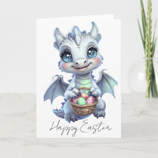 Fröhliche Ostern Drachen Grußkarte Karte