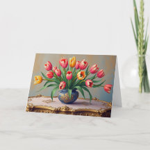 Fröhliche Ostern Elegante Tulpen