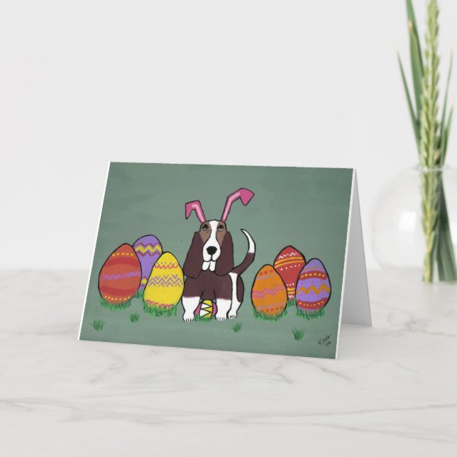 Fröhliche Ostern Feiertagskarte (Vorderseite)