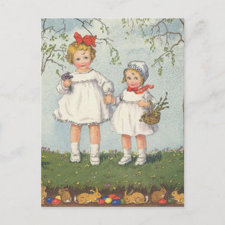 Fröhliche Ostern Feiertagspostkarte