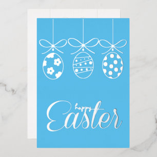 Fröhliche Ostern Folie Luxus Dekoration Stylisch Folieneinladung