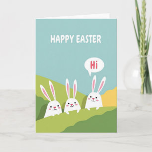 Fröhliche Ostern Freunde Szene Karte