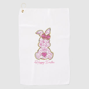 Fröhliche Ostern Häschen Mädchen Ostern Frauen Ros Golfhandtuch