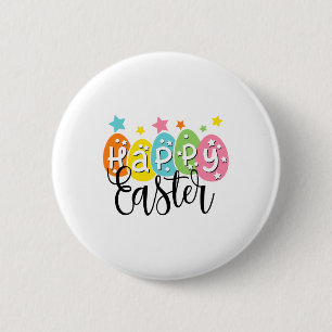 Fröhliche Ostern Hase Ei Suche Ostertag Shirt Fami Button