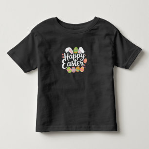 Fröhliche Ostern Hase Kaninchen Ei Feiertag  Kleinkind T-shirt
