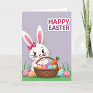 Fröhliche Ostern Hasen Ei Karte