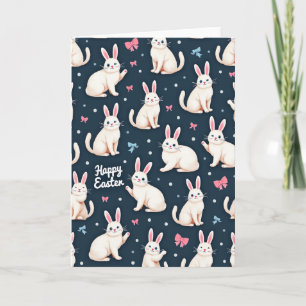 Fröhliche Ostern Hasen Muster Karte