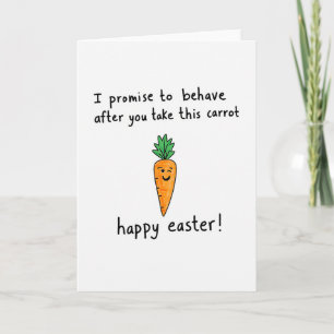 Fröhliche Ostern Karotten Freund Karte