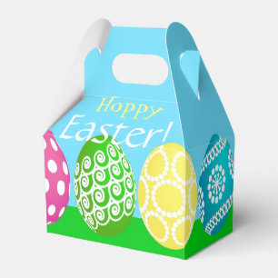 Fröhliche Ostern-Korb-Behandlungsschachtel Geschenkschachtel