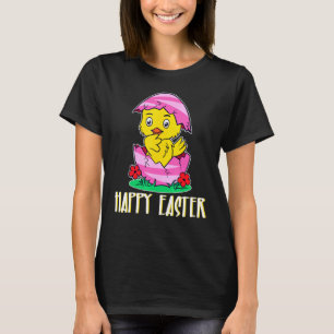 Fröhliche Ostern Küken Süße Hühner Oster Ei Sprüch T-Shirt