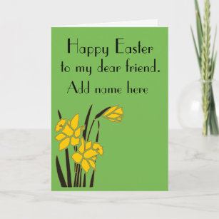 Fröhliche Ostern, lieber Freund Feiertagskarte