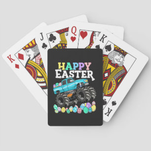 Fröhliche Ostern Monster Truck Ostereier Spielkarten