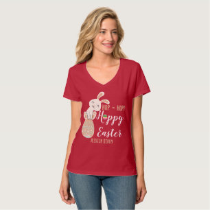 Fröhliche Ostern, Osterhasen, niedliche Familie T-Shirt