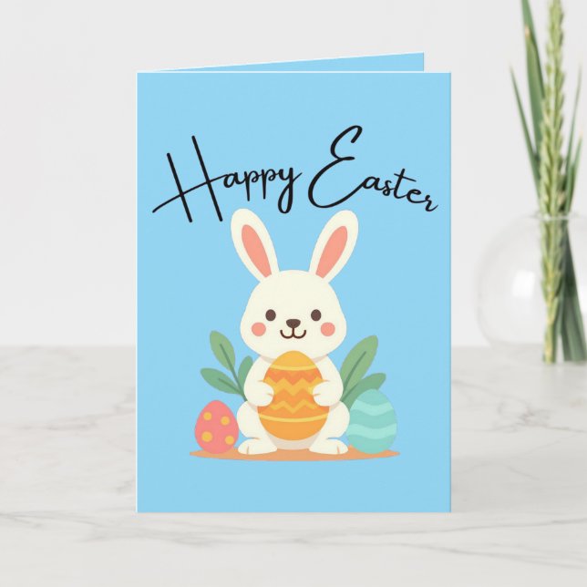 Fröhliche Ostern Personalisiert Karte (Vorderseite)