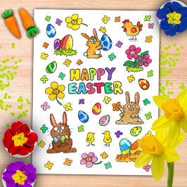 Fröhliche Ostern Postkarte