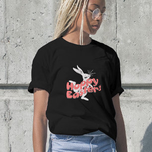 Fröhliche Ostern Retro Pink Orange T-Shirt