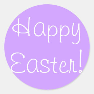 Fröhliche Ostern! Runder Aufkleber