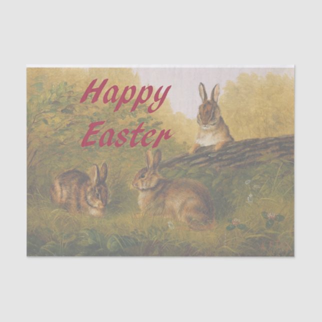 Fröhliche Ostern Seidenpapier (Vorderseite)