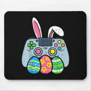 Fröhliche Ostern Shirts Gamer Bunny Eier Videospie Mousepad