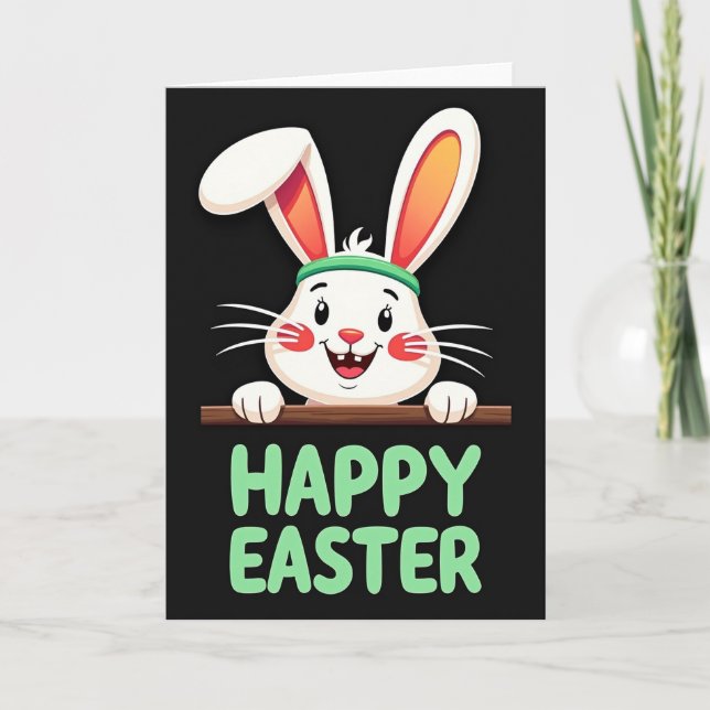 Fröhliche Ostern Süße Kreatur Karte (Vorderseite)