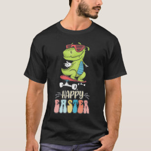 Fröhliche Ostern T Rex Dinosaur Hase Kaninchen Eie T-Shirt