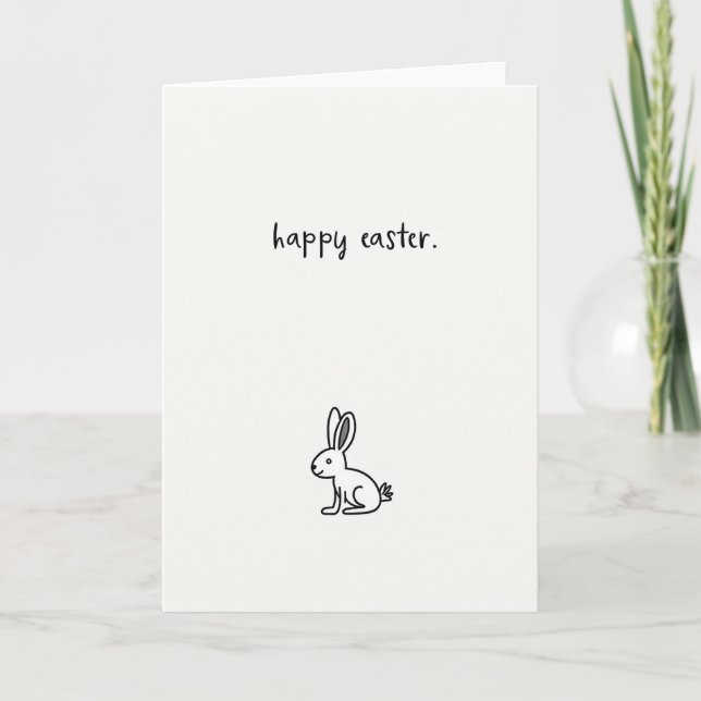 Fröhliche Ostern Tier Kunstkarte Karte (Vorderseite)