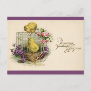 Fröhliche Ostern Vintage Feiertagspostkarte