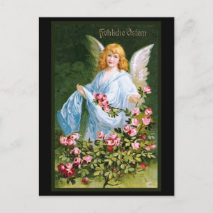 "Frohliche Ostern" Vintages Deutsch Postkarte