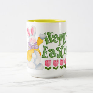 Fröhliche Ostern Zweifarbige Tasse