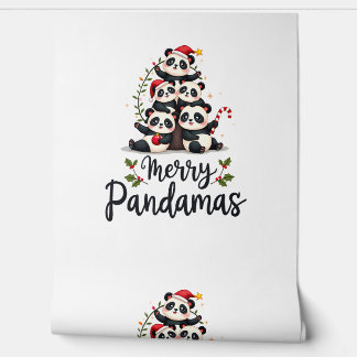 Fröhliche Pandamas Pun Panda Weihnachten (2) Tapete
