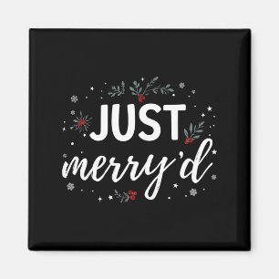Fröhliche passende Weihnachts-Hochzeitsfeier Verhe Magnet