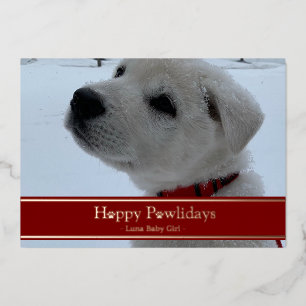 Fröhliche Pawlidays Folien Feiertagskarte